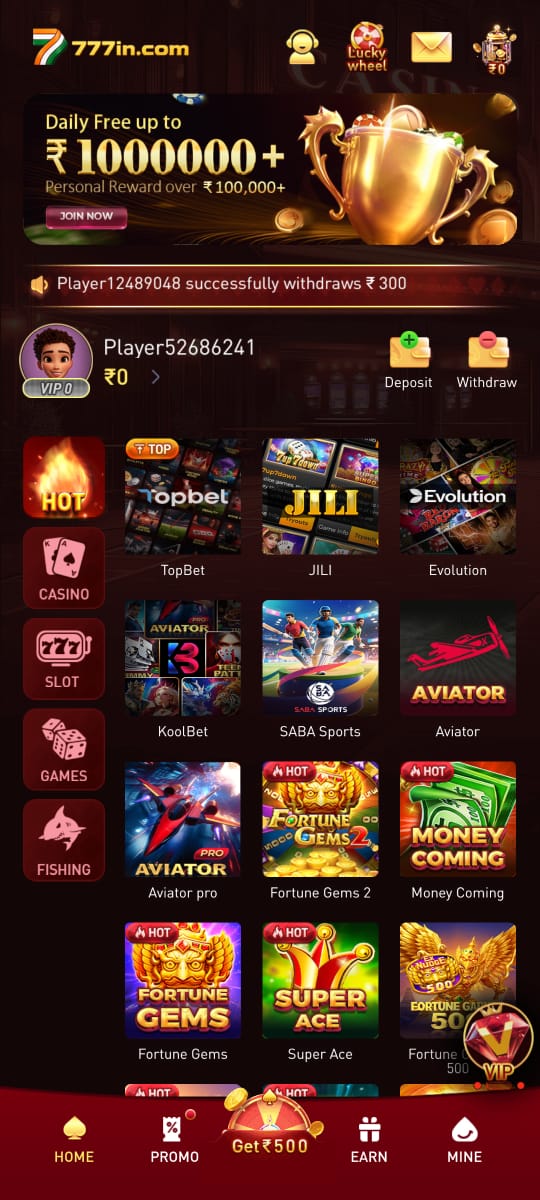 777in App Bonus